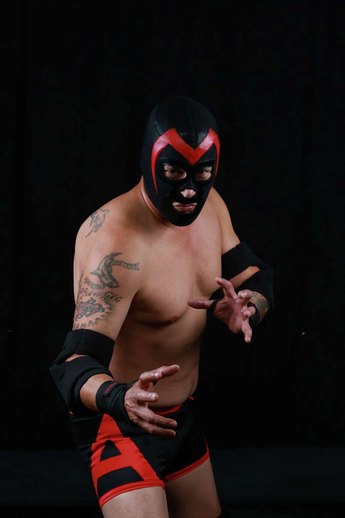 Luis Galindo in "The Elaborate Entrance of Chad Deity" at Stages.