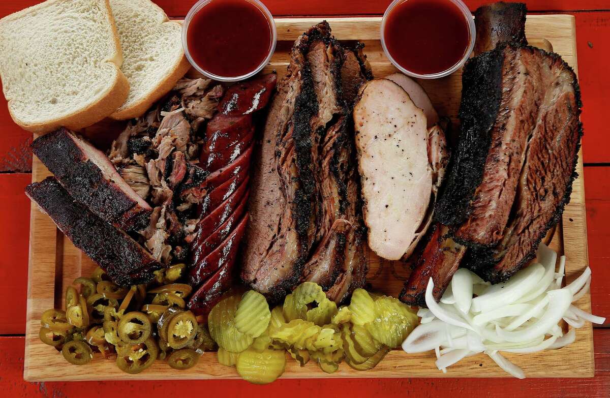 Roegels Barbecue Co. features ribs, brisket, jalapeno sausage and turkey.
