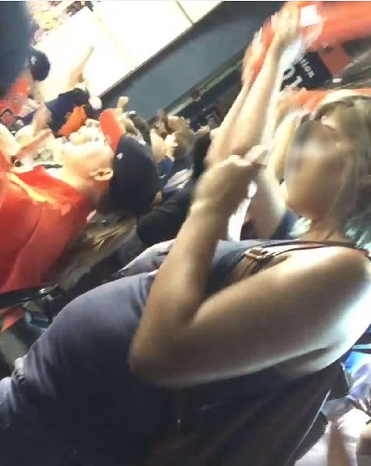 Woman snorting something at Astros-Royals game responds to internet accusers