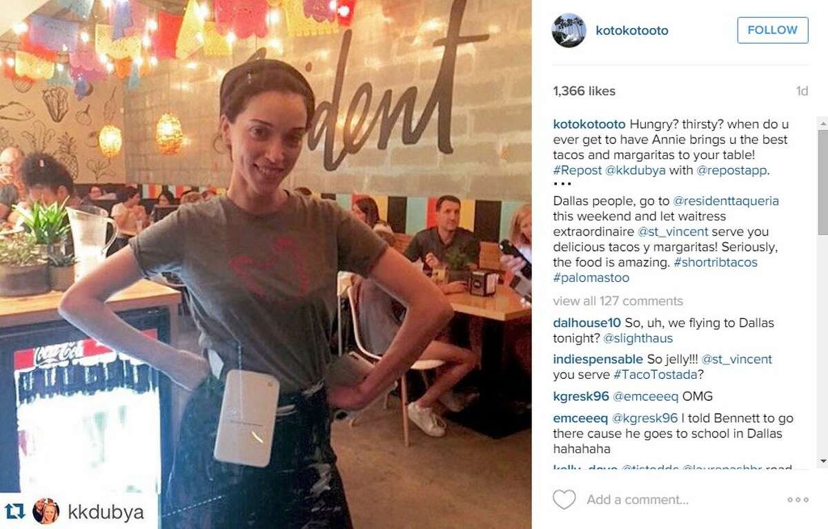 It’s not every day you can order tacos via Grammy-award winning artist, St. Vincent, but in the “strange world” that is Texas, anything is possible.