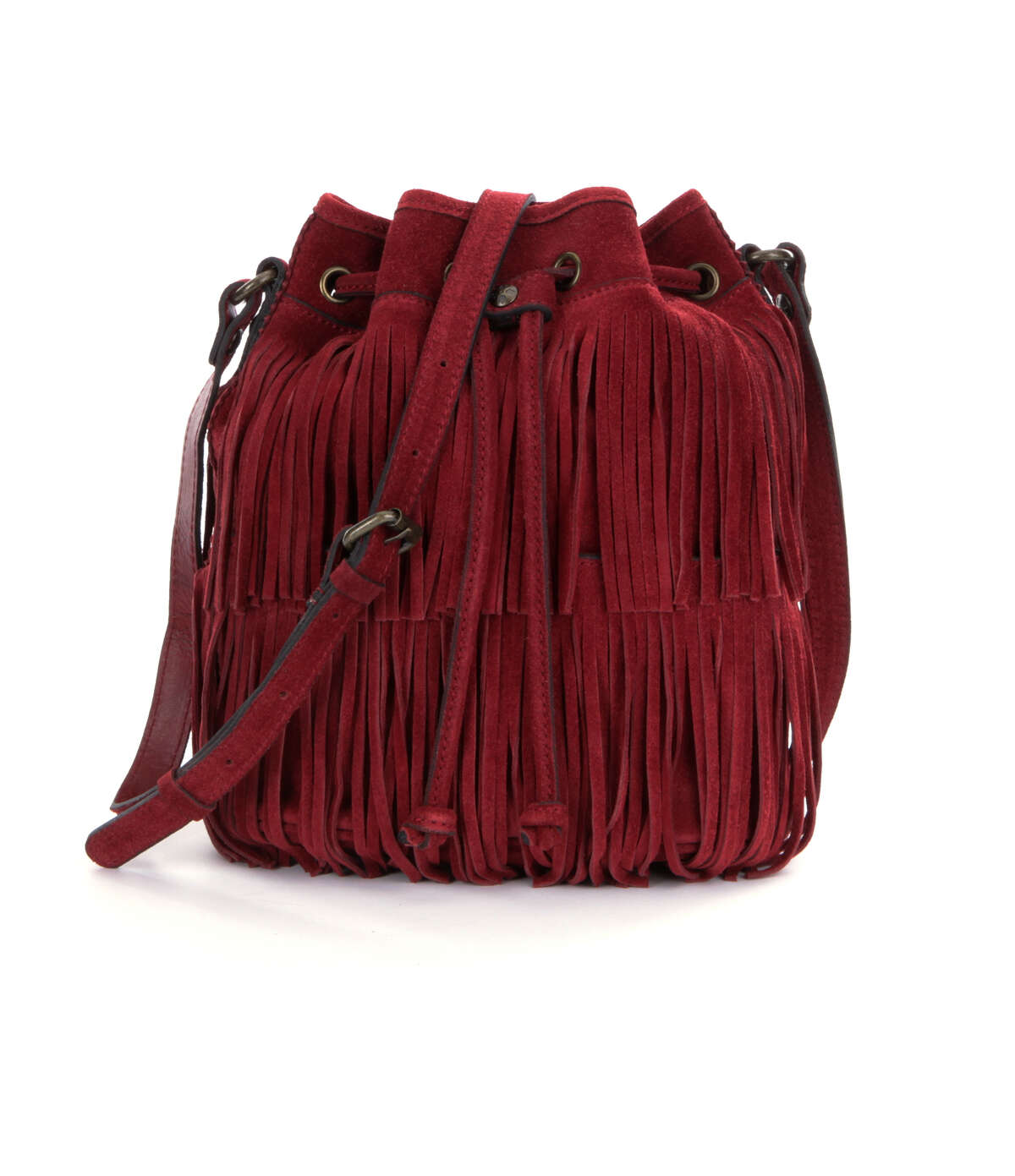 Vintage Dillards Suede Bag Black Leather Shoulder Strap Handbag Purse