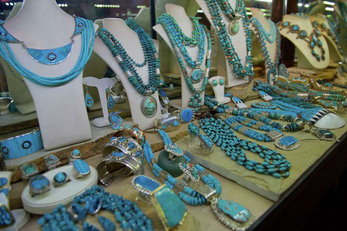 Turquoise is an essential element of "Santa Fe style." For centuries the stone was mined by Native American tribes and traded as a valuable commodity. It is no less valuable today.