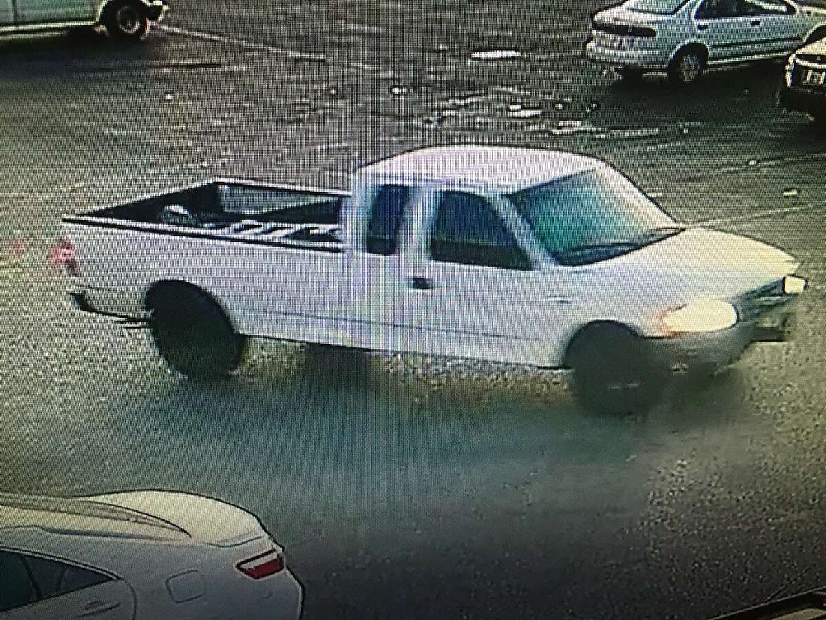 Police are looking for a full-size white Ford pickup truck that struck and killed a pedestrian in San Jose the morning of Tuesday, Oct. 13, 2015.