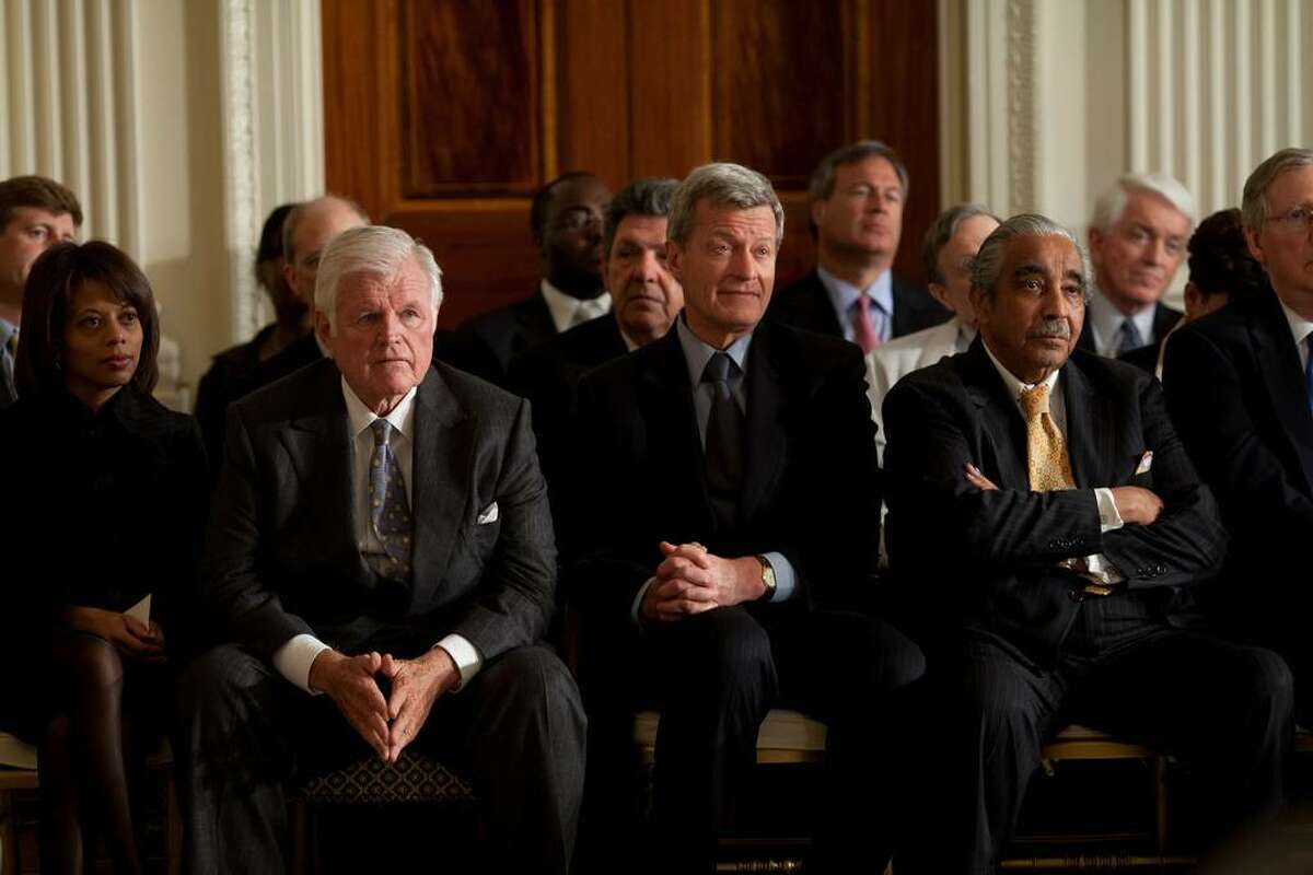 Sen. Edward Kennedy, D-Mass., Sen. Max Baucus, D-Mont., and Rep. Charlie Rangel, D-N.Y., listens to President ObamaÕs remarks during the Health Care Summit in the East Room of the White House, March 5, 2009. Seated at left is Melody Barnes, director of the Domestic Policy Council. (Official White House Photo by Pete Souza) This official White House photograph is being made available only for publication by news organizations and/or for personal use printing by the subject(s) of the photograph. The photograph may not be manipulated in any way and may not be used in commercial or political materials, advertisements, emails, products, promotions that in any way suggests approval or endorsement of the President, the First Family, or the White House.