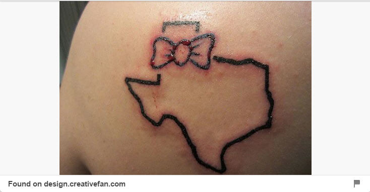 You can't get much more Texas than these tattoos