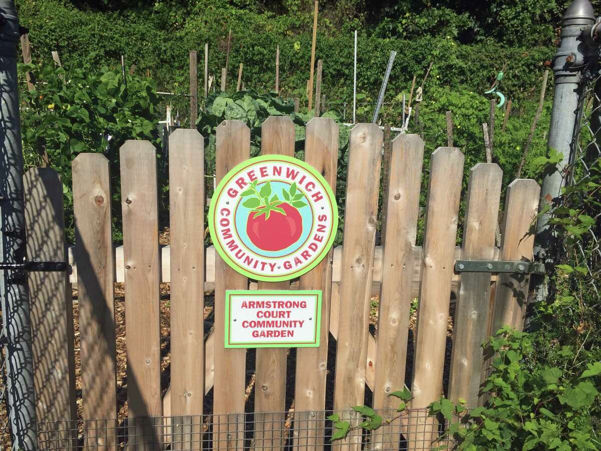 The Armstrong Court Community Gardens is one of two such gardens that provide more than 225 garden beds. The Big Tomato cocktail party to support Greenwich’s community gardens is set for Oct. 18.