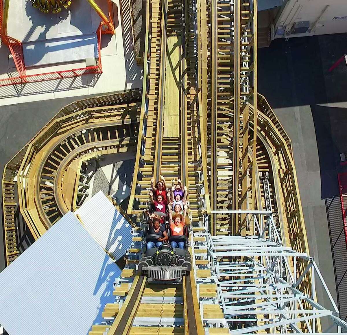 The new Switchback roller coaster at ZDT's Amusement Park is one of the first of its kind: A wooden forward and backward roller coaster.