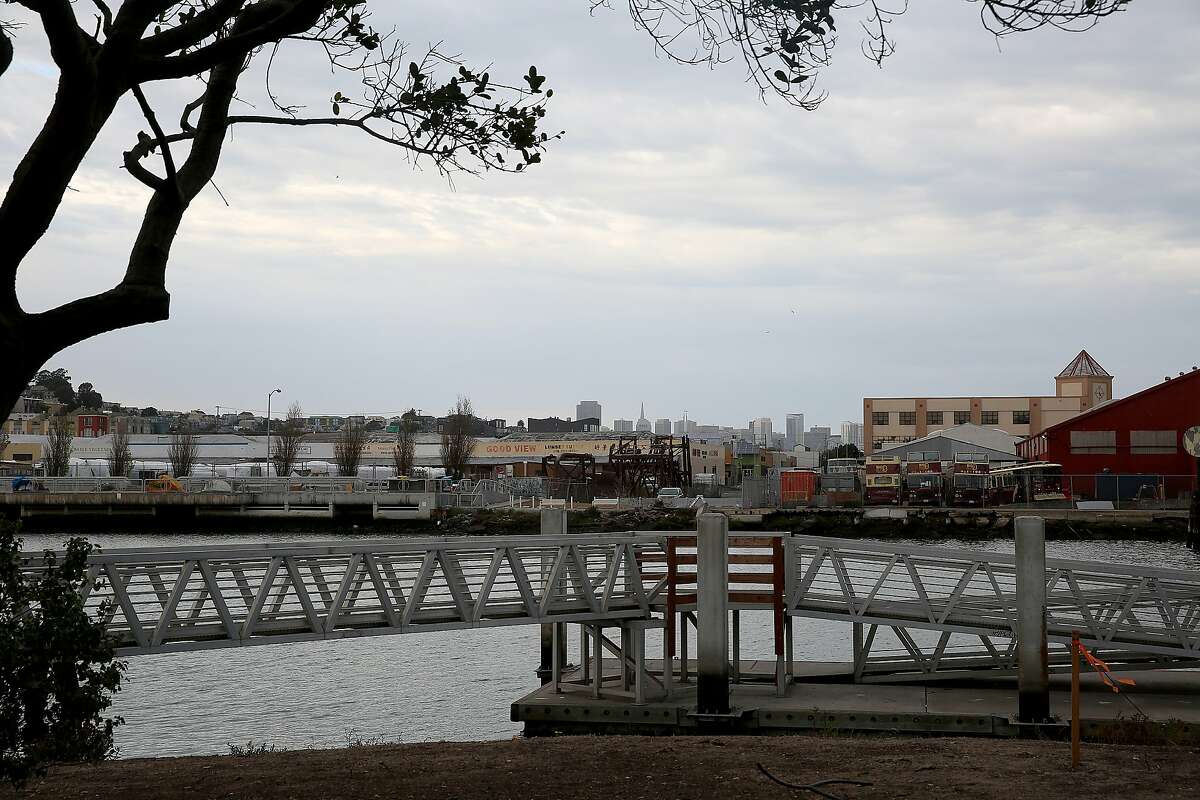 Proposed site of the Warriors arena is waterfront along Islais Creek on the north side in San Francisco, Calif., on Thursday, October 15, 2015.
