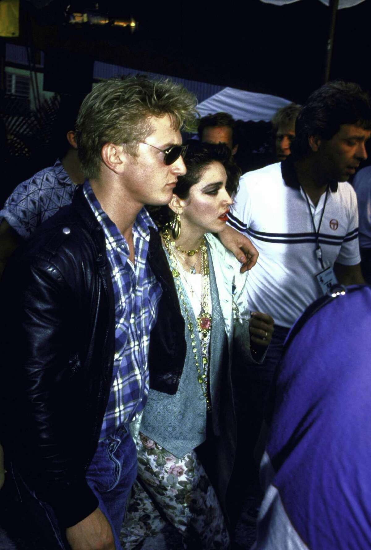 Actor Sean Penn and singer Madonna, 1985.