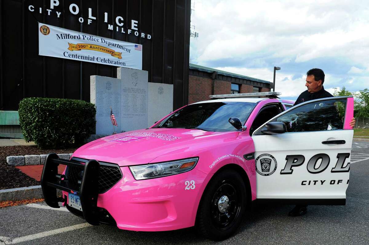 Pink Cop Cars Raise Breast Cancer Awareness