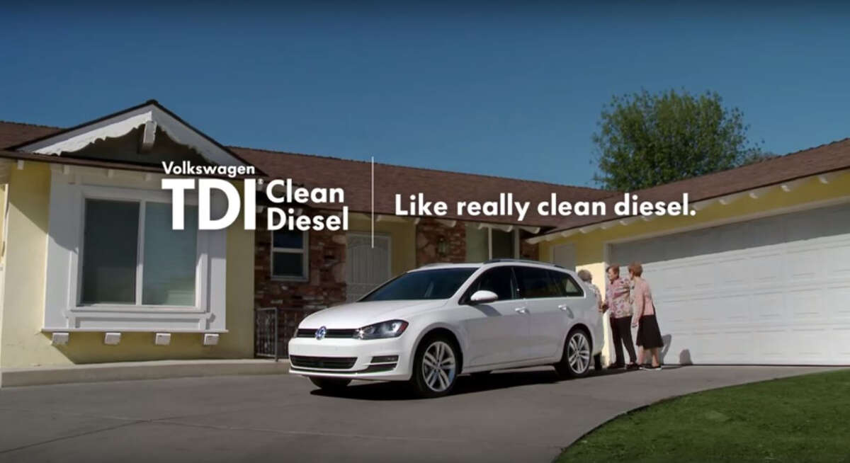 This is a framegrab from a Volkswagen commercial for a vehicle with their TDI Clean Diesel engine. The Federal Trade Commission (FTC) is investigating whether Volkswagen's "clean diesel" advertising claims amounted to a fraud on American consumers, adding a new avenue for regulators to punish the company for its deception. For years, the company aired memorable TV spots using terms such as âmiraculousâ to describe the carâs seemingly too-good-to-be-true balance of peppy acceleration, 40-mile-per-gallon gas mileage and low greenhouse gas emissions. The company has withdrawn those ads following last monthâs admission it had engaged in an scheme to rig U.S. emissions tests. (Volkswagen/Youtube via AP)
