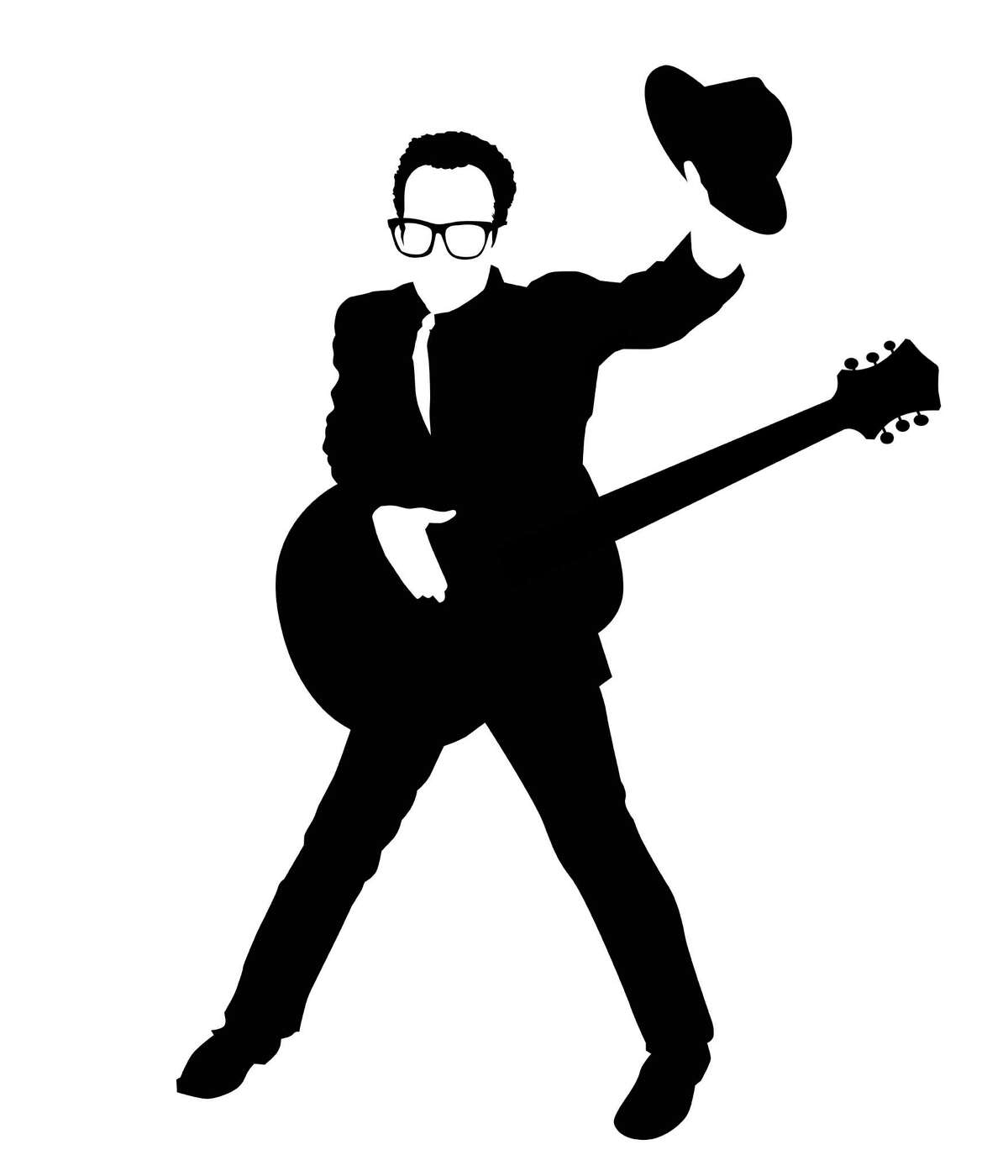 Elvis Costello illustration by Robert Wuensche / Houston Chronicle