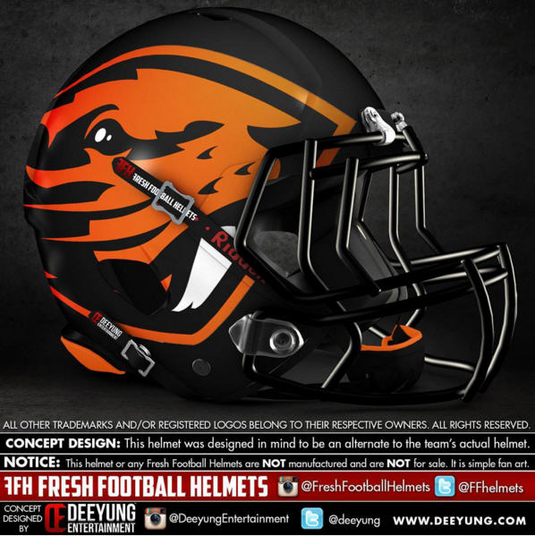 Alternate NFL Helmet Design Concepts by Dylan Young on ESPN 