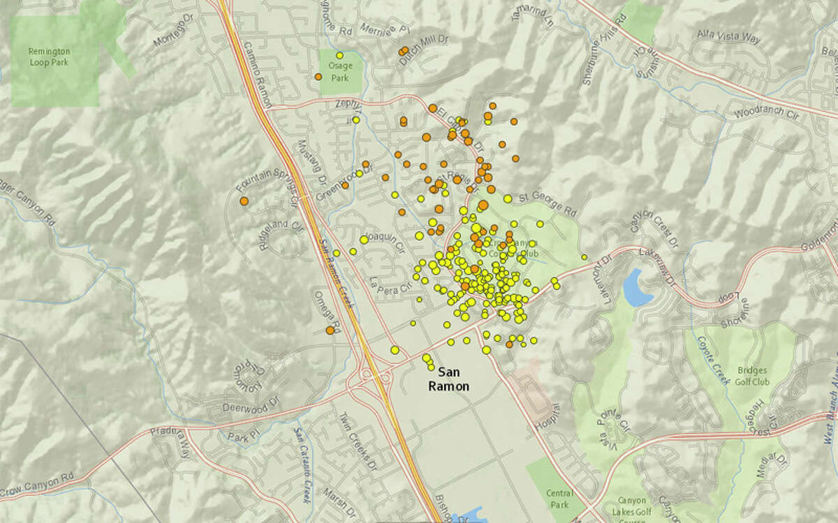 A swarm of earthquakes have continued to rock San Ramon in the East Bay for the past week.