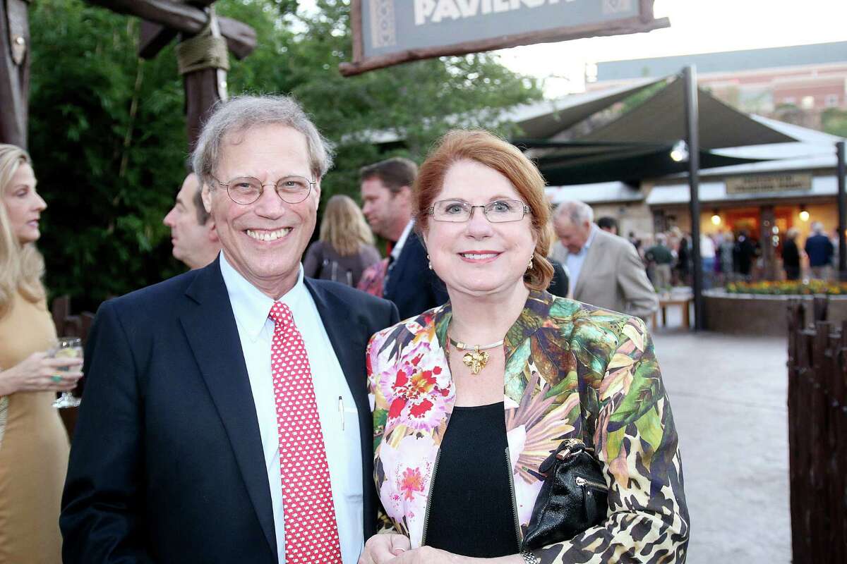 Stephen Klineberg and Joni Baird at Houston Zoo's 2015 Feed Your Wildlife Conservation Gala. Photo by Pin Lim.