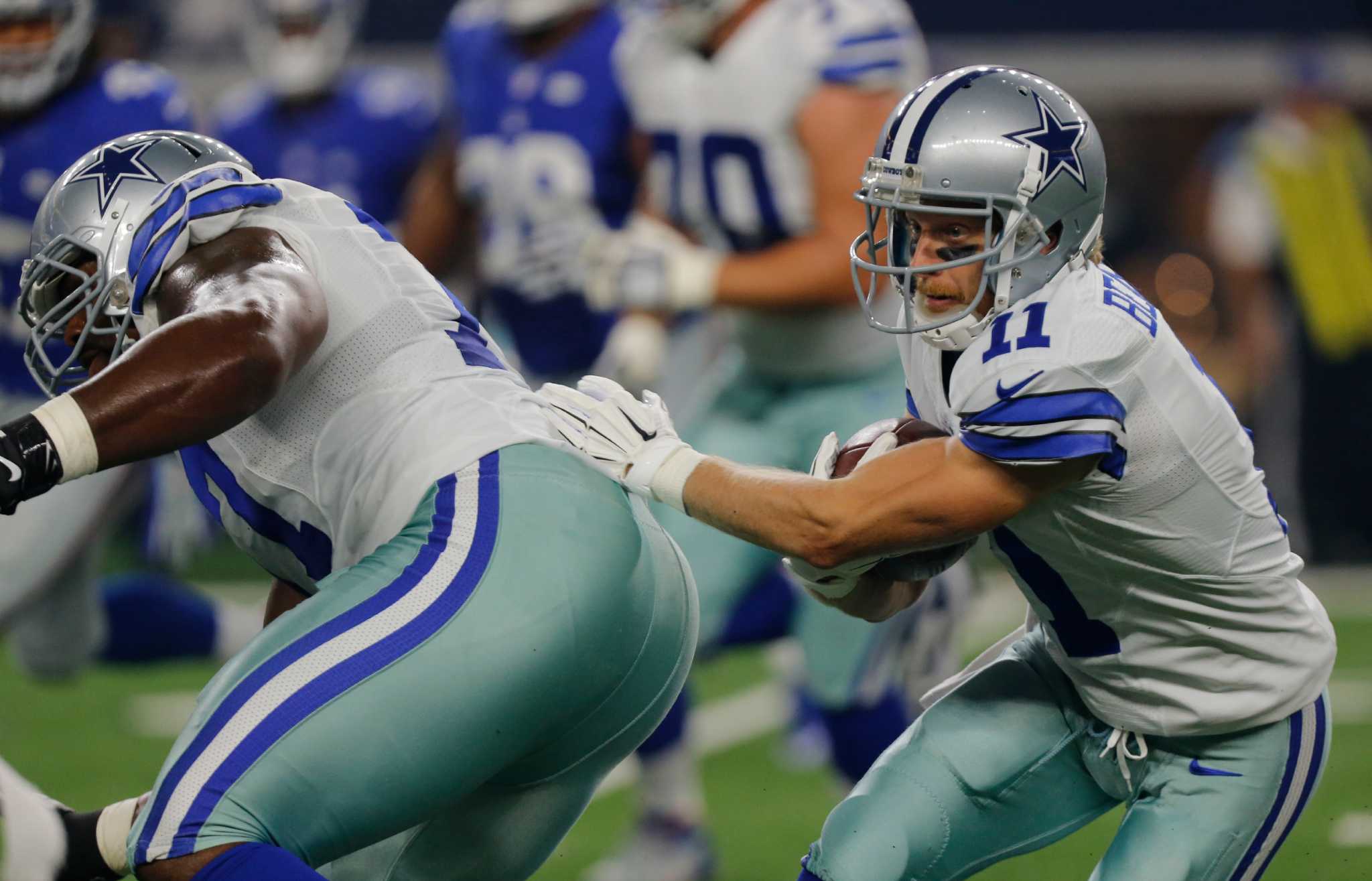 December 21, 2014: Dallas Cowboys wide receiver Cole Beasley #11 during an  NFL football game between the Indianapolis Colts and the Dallas Cowboys at  AT&T Stadium in Arlington, TX Dallas defeated Indianapolis