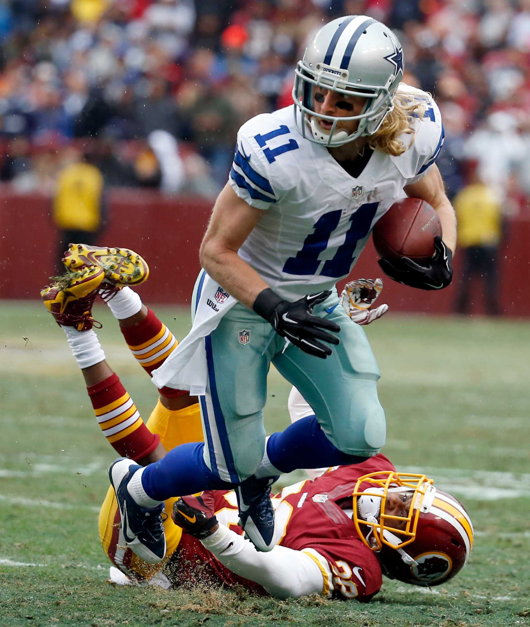 December 21, 2014: Dallas Cowboys wide receiver Cole Beasley #11 during an  NFL football game between the Indianapolis Colts and the Dallas Cowboys at  AT&T Stadium in Arlington, TX Dallas defeated Indianapolis