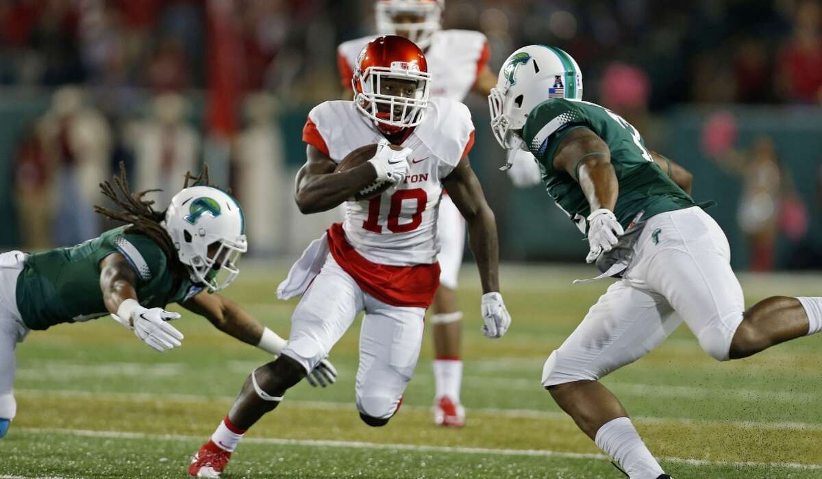 Oct. 16: Cougars 42, Tulane 7 Demarcus Ayers returned a punt 63 yards for a touchdown and also scored on a reverse as UH kept its perfect season alive. Record: 6-0