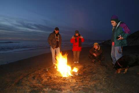 Ocean Beach Reopens To Bonfires With New Concrete Pits Sfgate