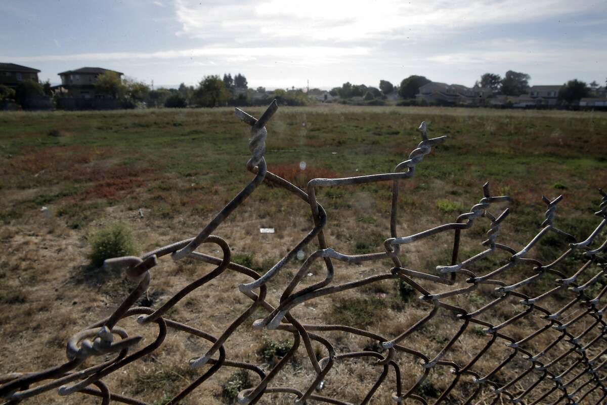 An empty lot on Weeks Street is one of the potential locations of a future multi-million dollar private school funded by Facebook founder Mark Zuckerberg in East Palo Alto Calif., on Thursday, October 22, 2015.