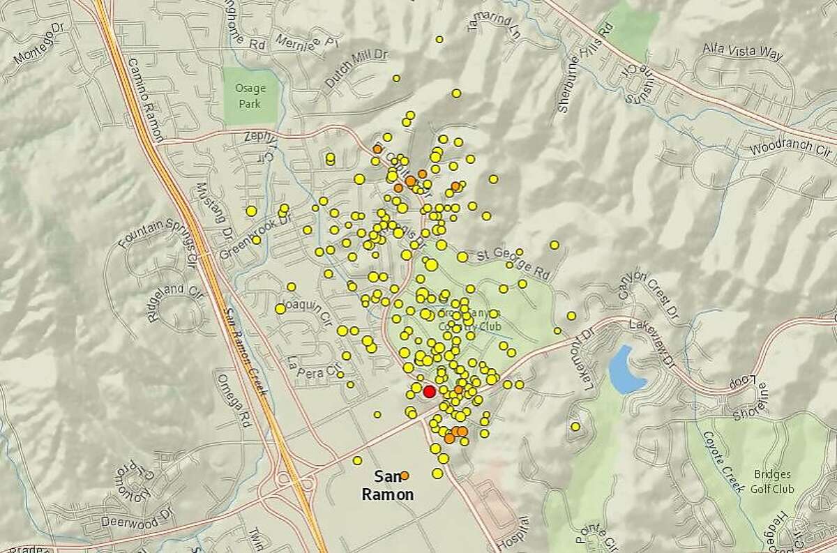 A magnitude-3.2 earthquake shook the East Bay the morning of Friday, Oct. 23, 2015, one of more than 200 small quakes to hit the area over the last couple weeks.