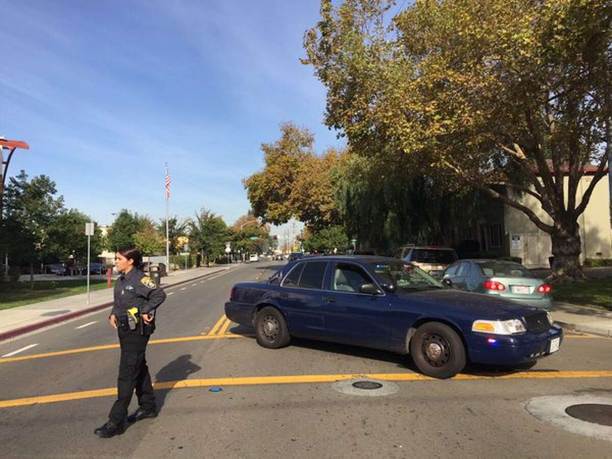 Police are investigating an officer-involved shooting near San Leandro High School Friday morning that prompted a lockdown of the school.