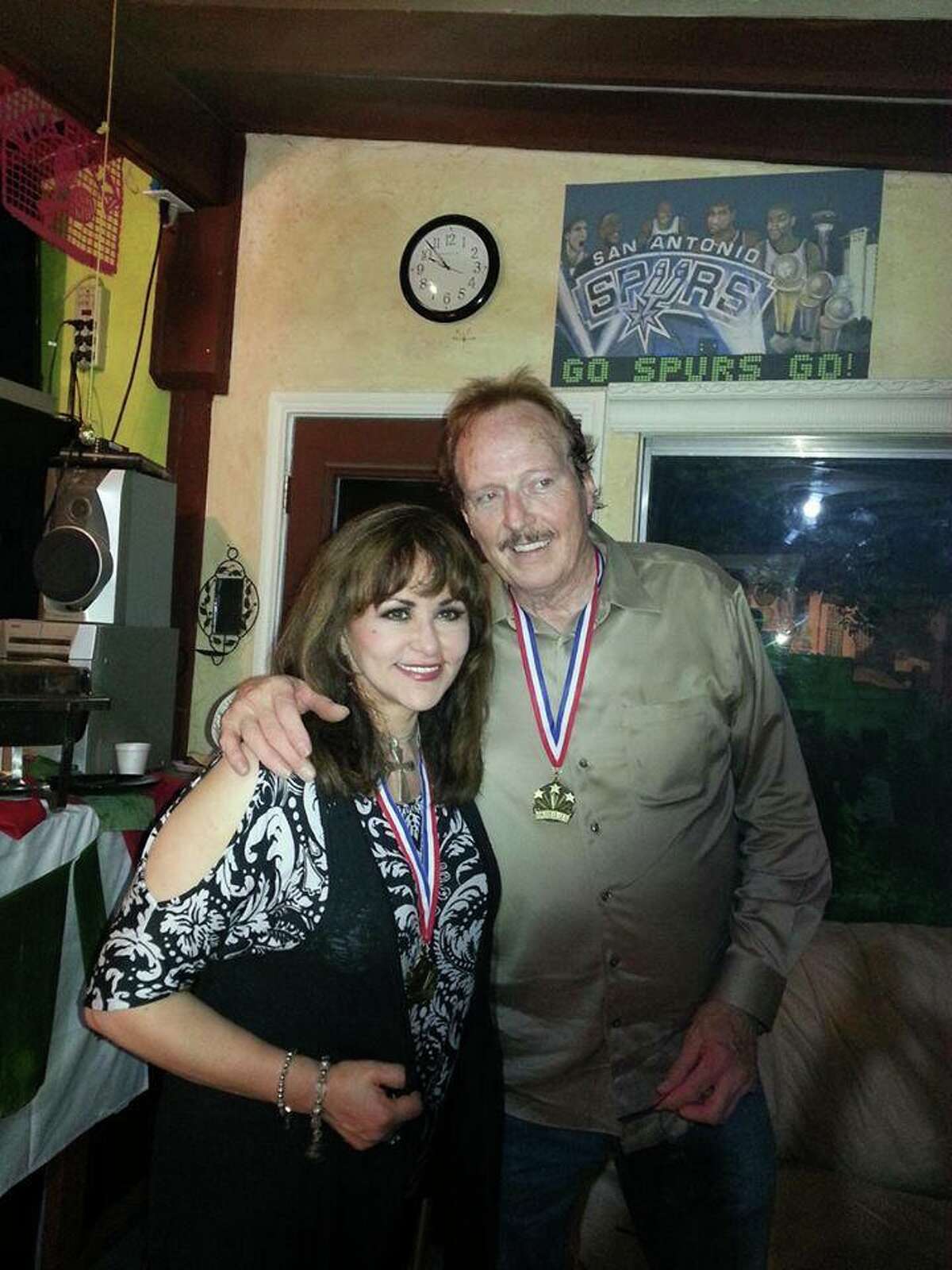 Johnny Shannon with popular S.A. singer Patsy Torres.