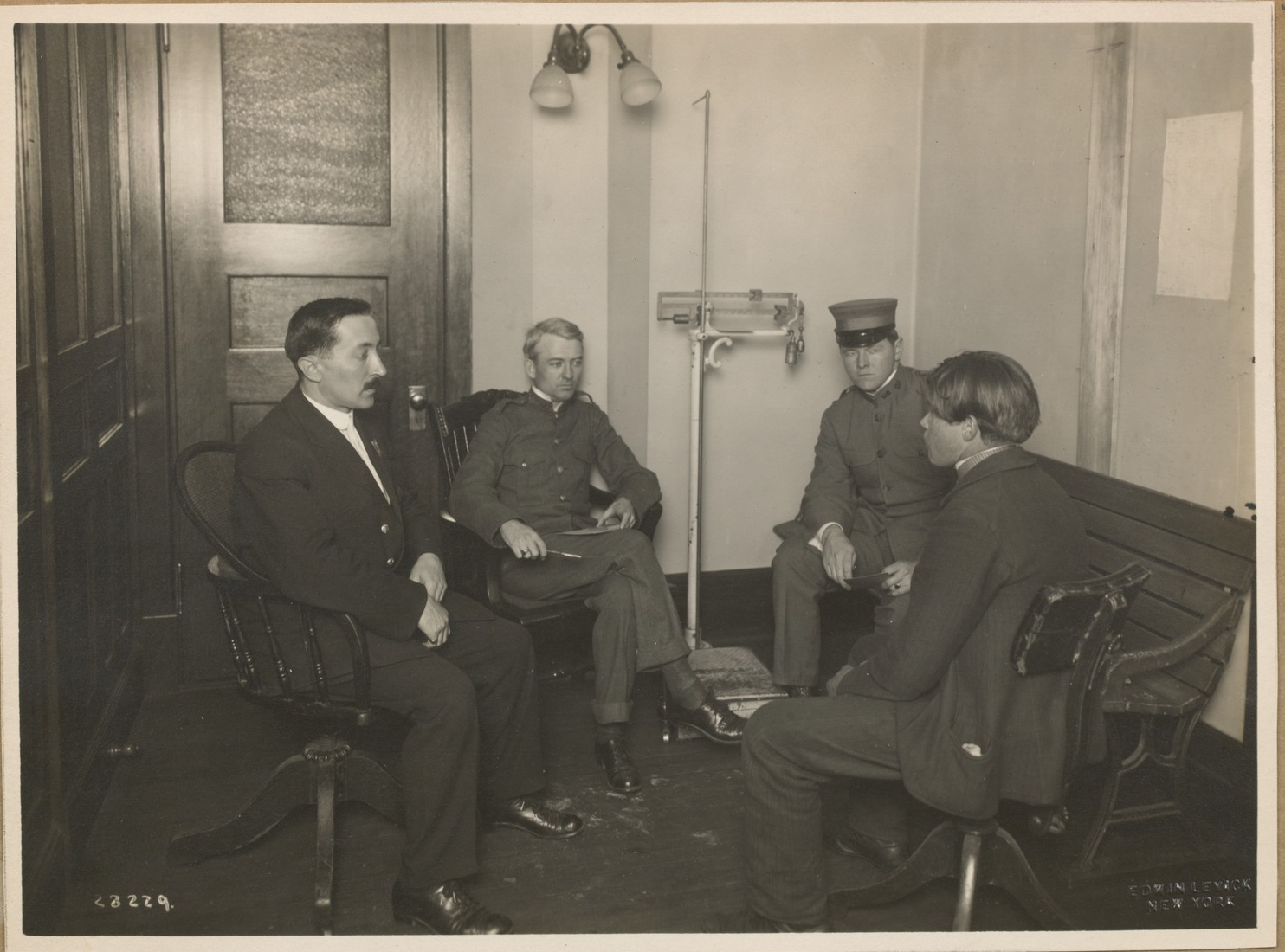 Immigrant Station, Ellis Island, with ferry docked at adjacent pier. - NYPL  Digital Collections