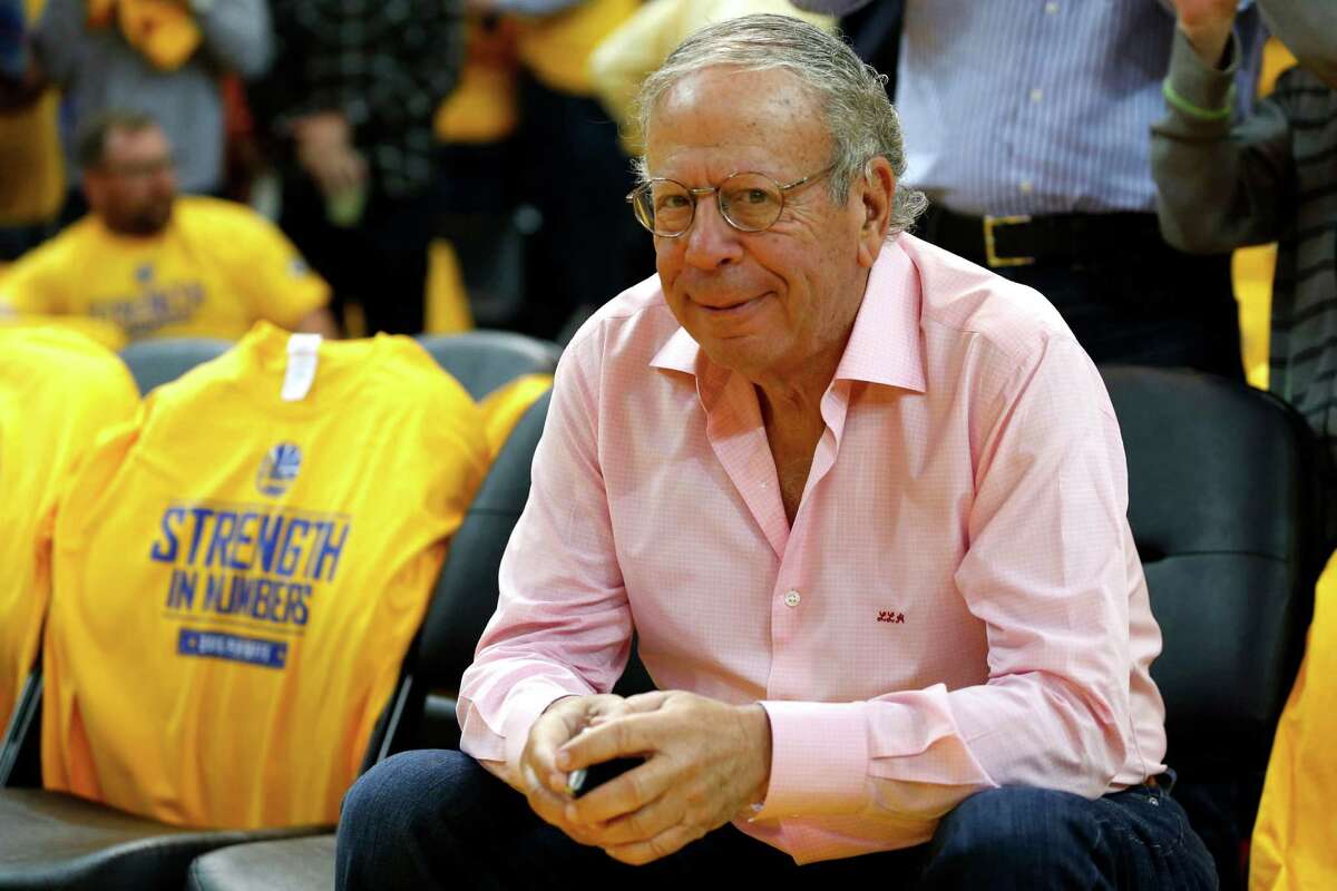 Houston Rockets owner Les Alexander sits not he sidelines before Game 2 of the NBA Western Conference Finals against the Golden State Warriors at Oracle Arena on Thursday, May 21, 2015, in Oakland. ( James Nielsen / Houston Chronicle )