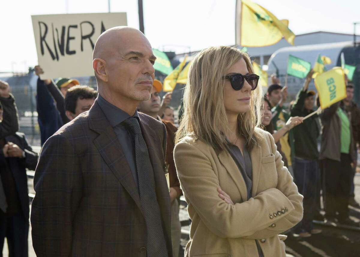 WHO SAYS WE DON'T EXPORT ANYTHING ANYMORE? Billy Bob Thornton (l) as Pat Candy with Sandra Bullock (r) as "Calamity" Jane Bodine in "Our Brand Is Crisis." Fictional version of award-winning 2005 documentary follows American political consultants bringing U.S.-style campaigning tactics to a Bolivian presidential election. You're welcome, Bolivia! Opens Oct. 30. Credit: Patti Perret, courtesy of Warner Bros. Entertainment Inc. and Ratpac-Dune Entertainment LLC.