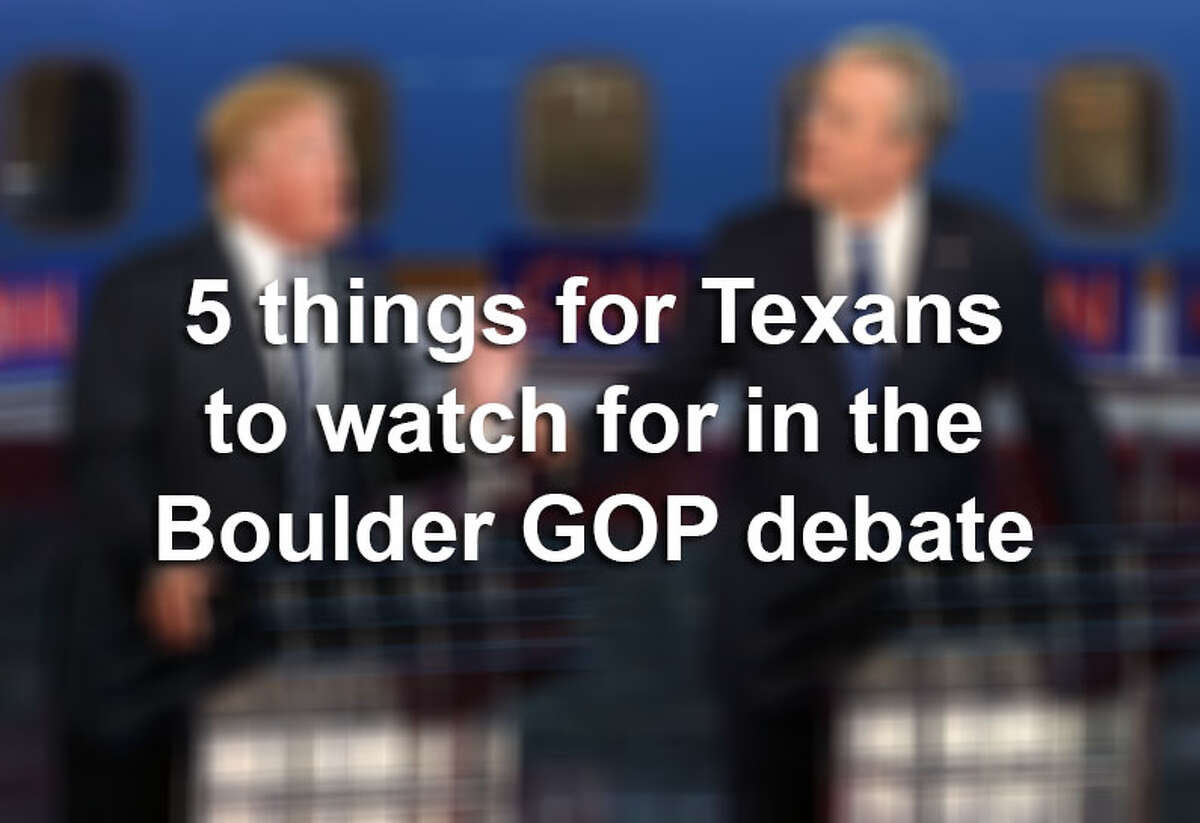 Republican presidential candidates will debate for the third time on Oct. 28, 2015. Here are five things Texans should look for.