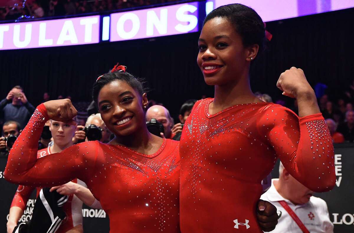 Spring's Simone Biles wins third straight world all-around gymnastics title