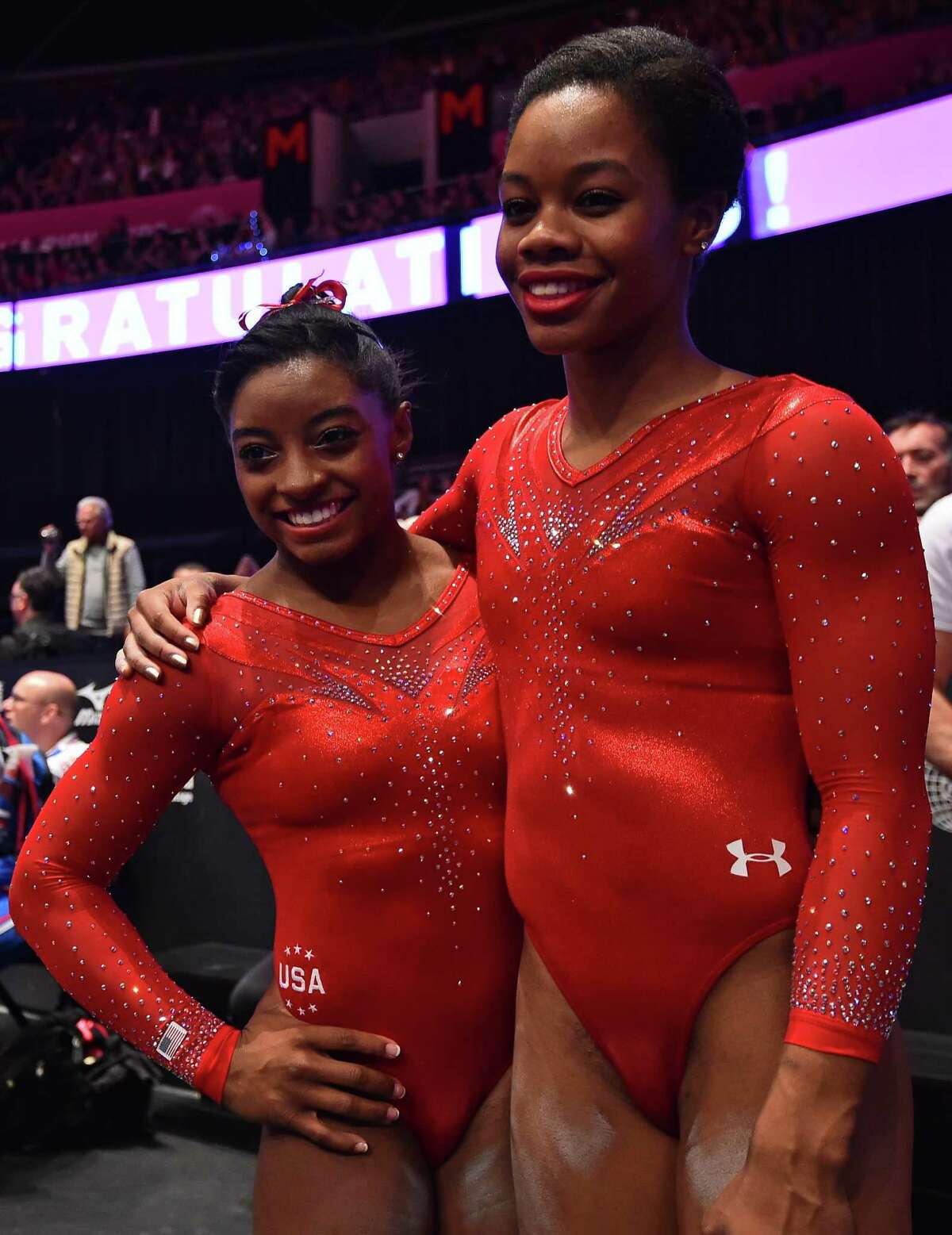 Spring's Simone Biles wins third straight world all-around gymnastics title