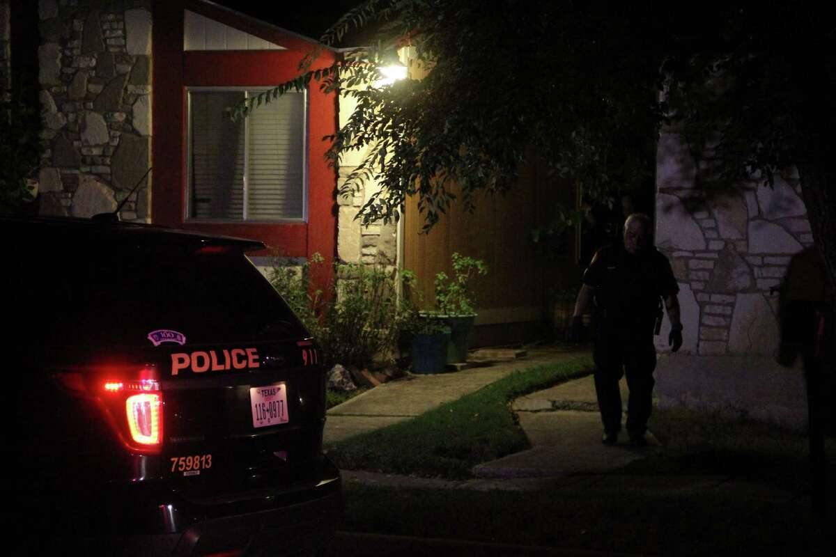 San Antonio Police Officers investigate a home invasion at about 7:30 p.m. Wednesday evening in the 1200 block of Klondike Drive.