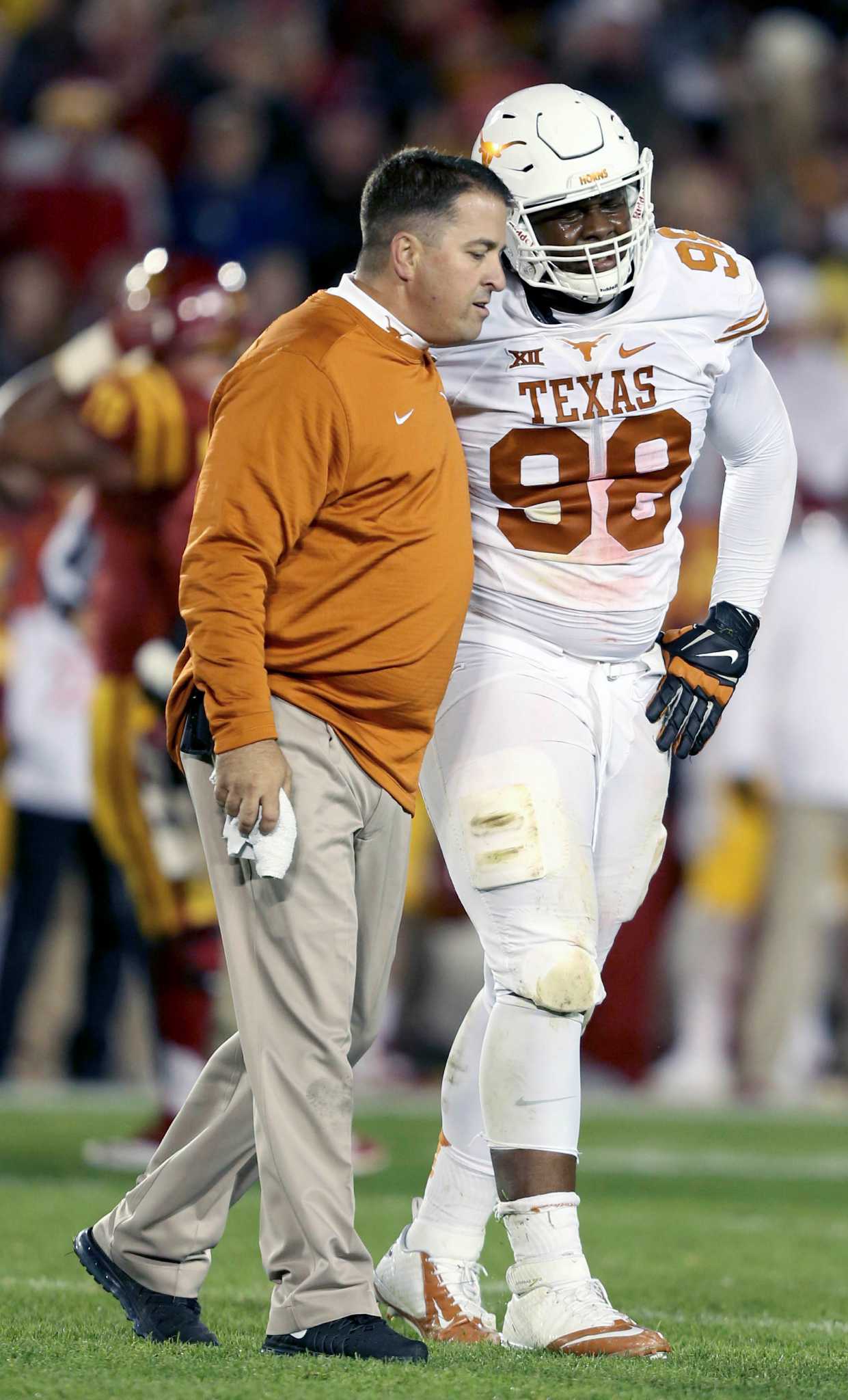 Hassan Ridgeway celebrates a sack