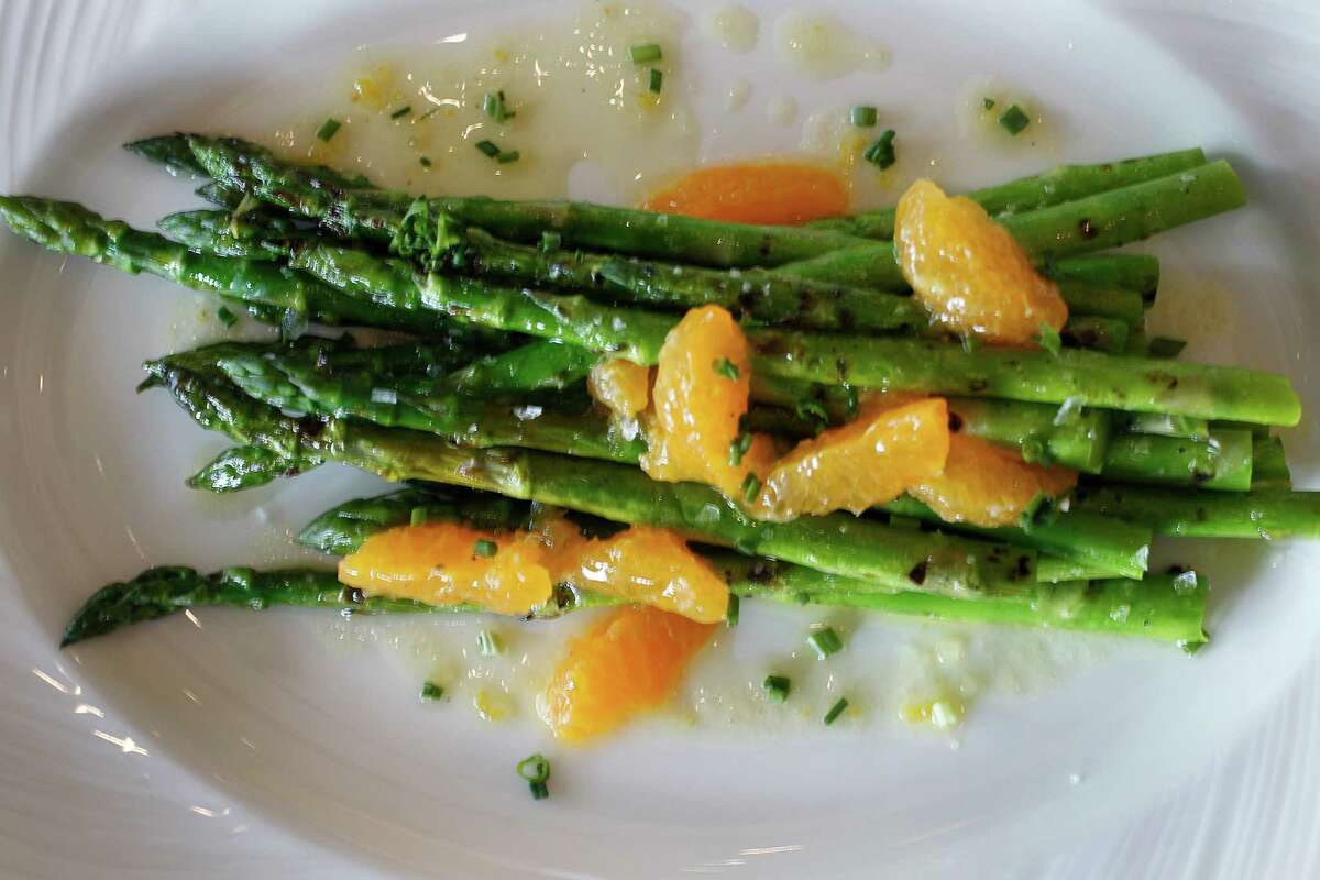 Grilled asparagus at SaltAir Seafood Kitchen.
