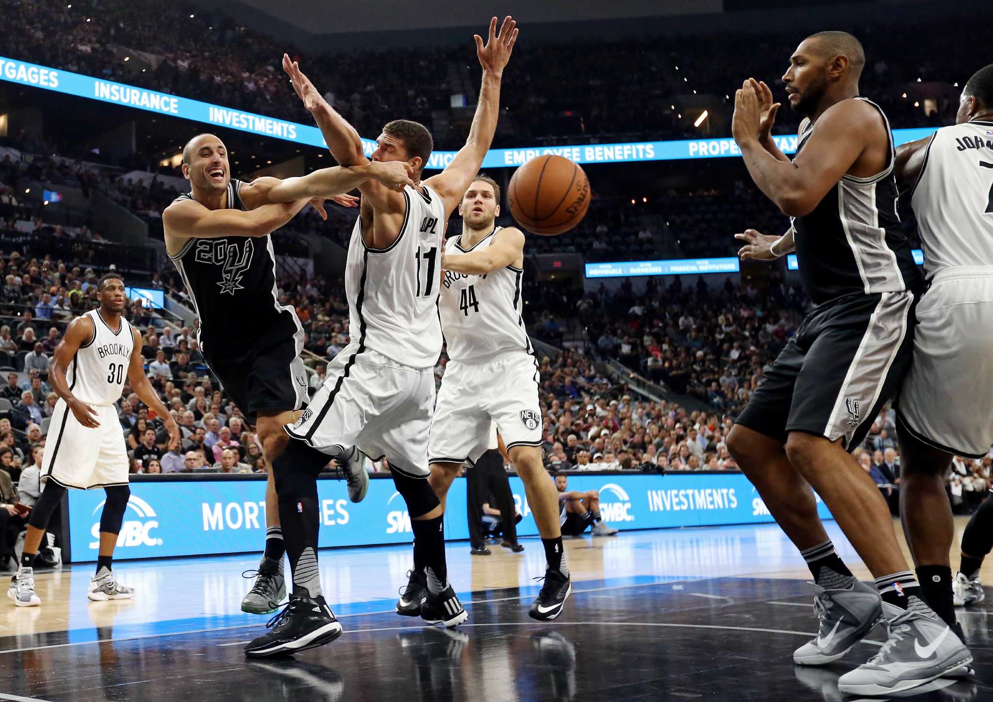 Spurs 102, Nets 75
