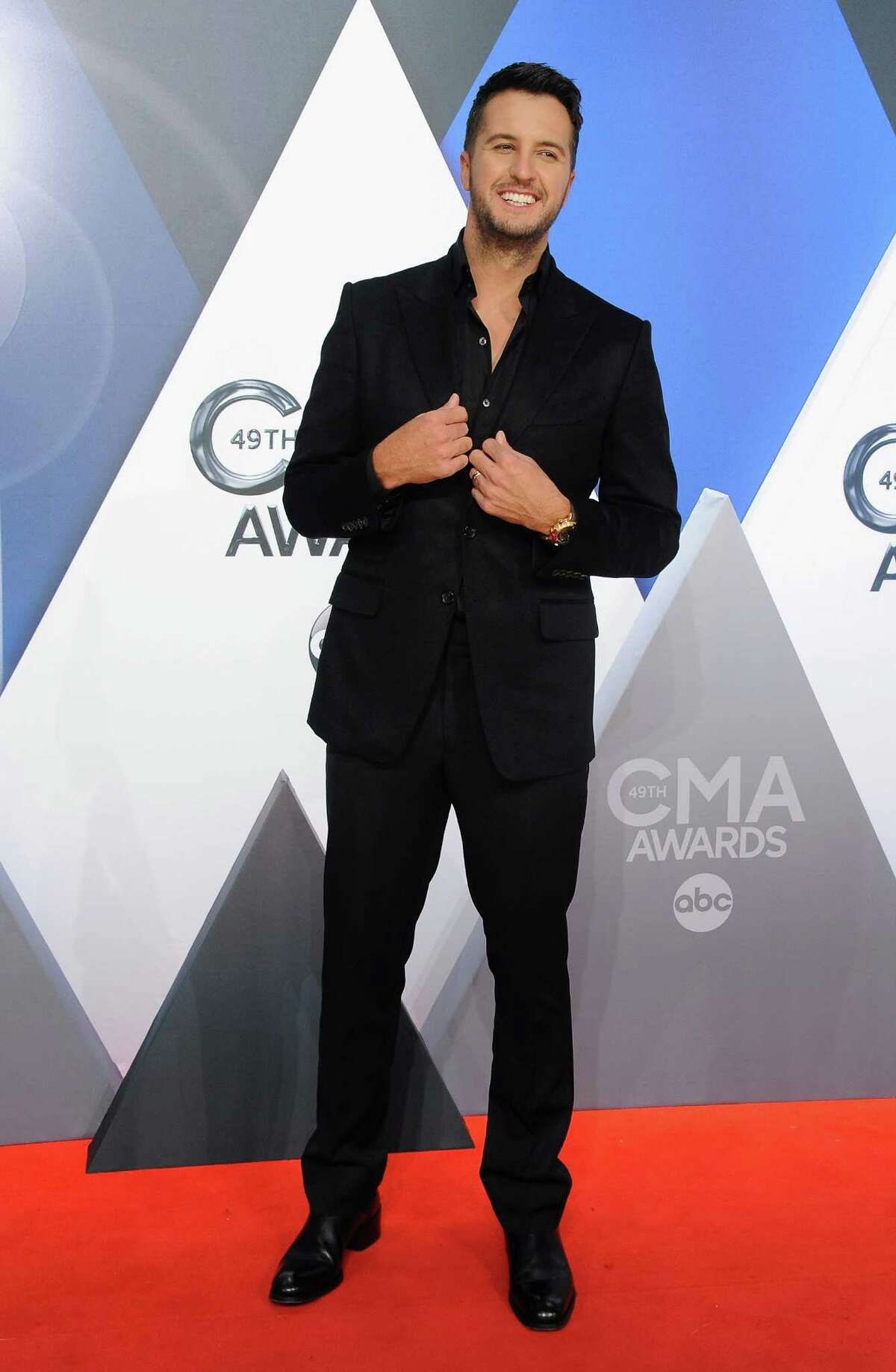 Musician Luke Bryan attends the 49th annual CMA Awards at the Bridgestone Arena on Nov. 4, 2015, in Nashville, Tennessee.