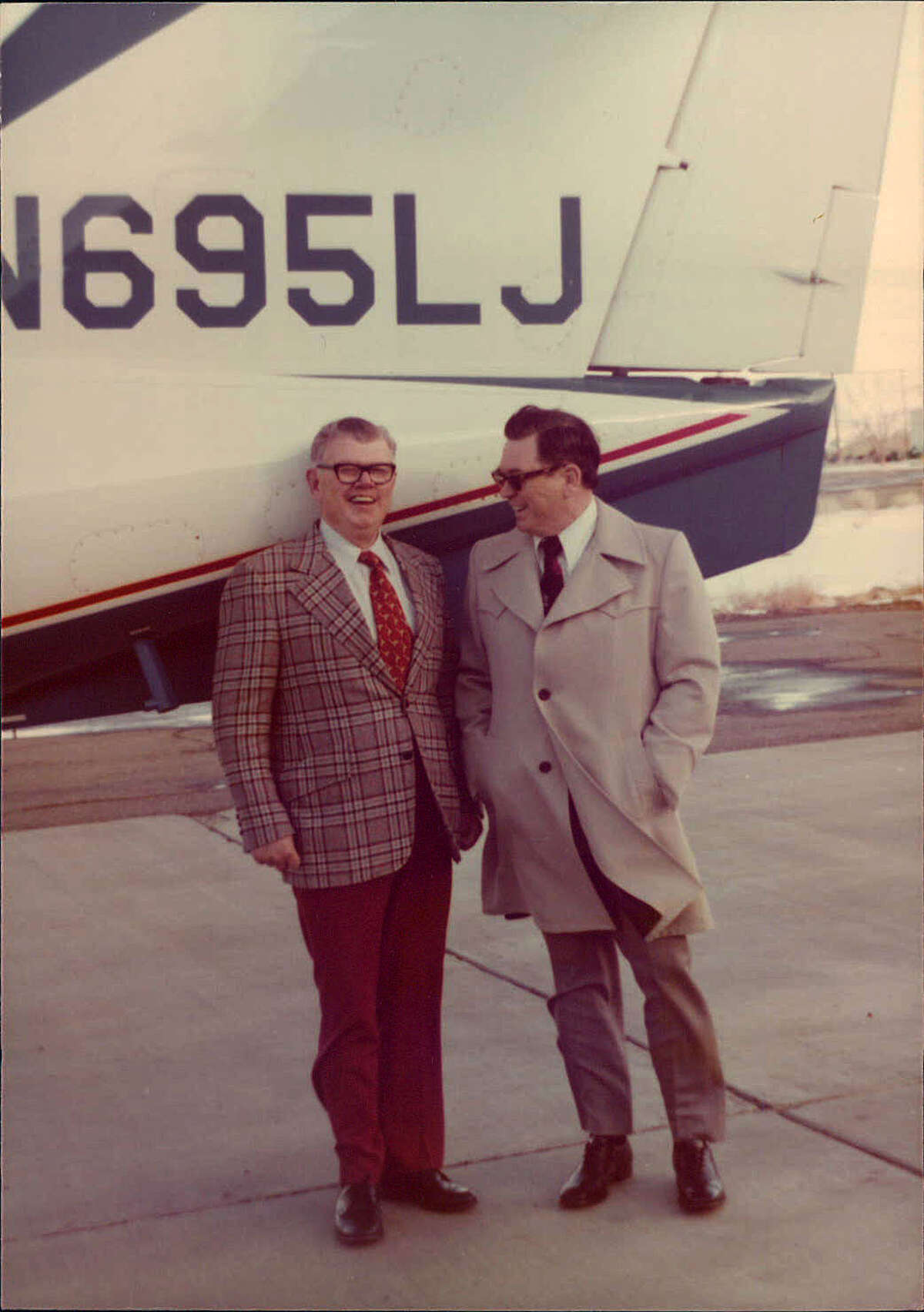 Dee Howard and Bill Lear in the 1970s.