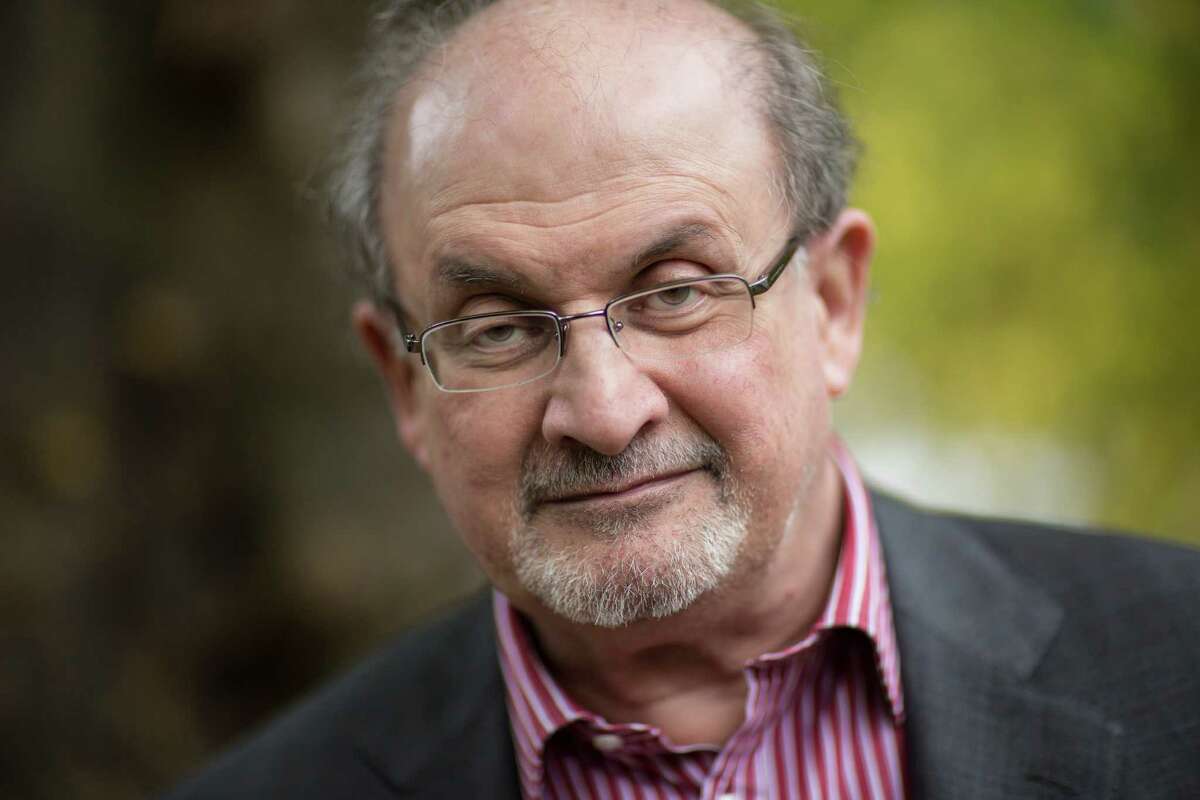 CHELTENHAM, ENGLAND - OCTOBER 10: Salman Rushdie, writer, at the Cheltenham Literature Festival on October 10, 2015 in Cheltenham, England. (Photo by David Levenson/Getty Images)