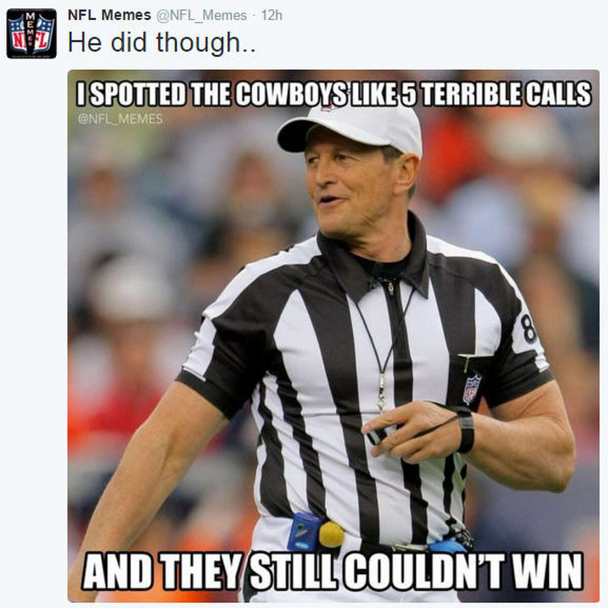 Mocking memes unleashed as Cowboys lose again