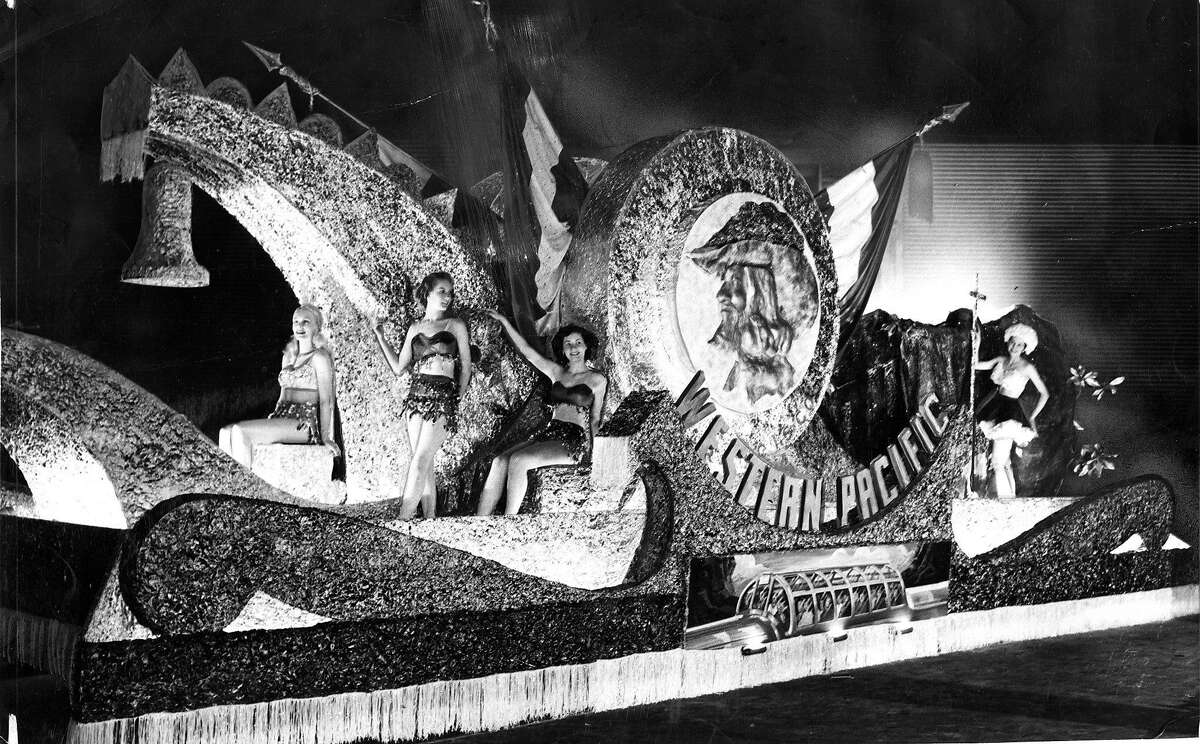 Portola Festival closing parade .. evening parade October 23, 1948