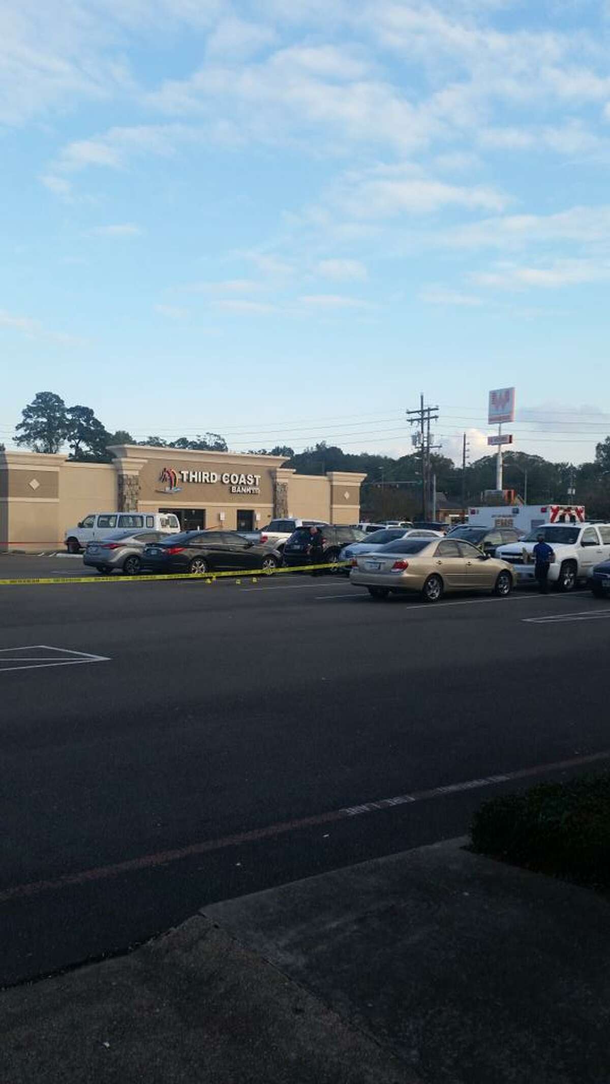 A man with a BB gun attempted to rob Third Coast Bank on Dowlen Road in Beaumont's West End on Nov. 10, 2015, but was shot at by a customer. 