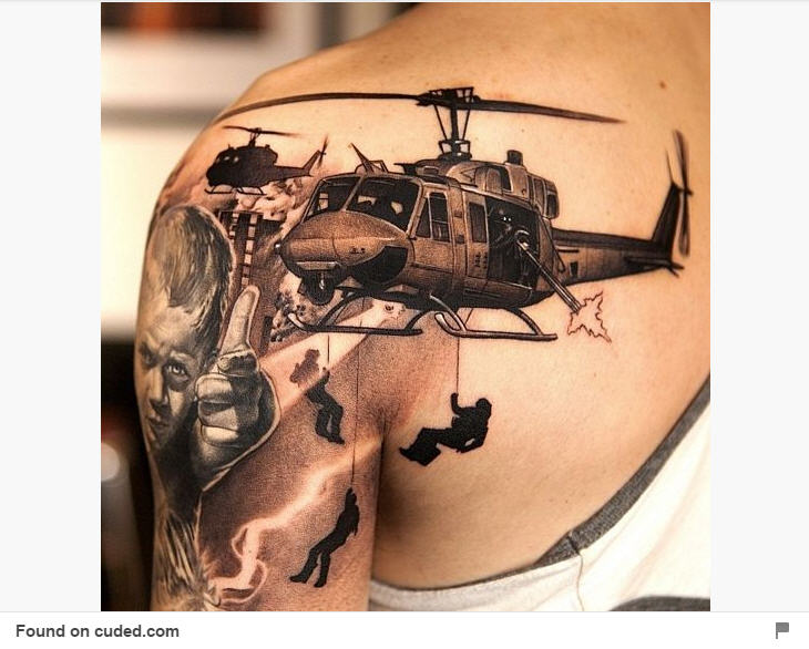 Stunning tattoos honor military service