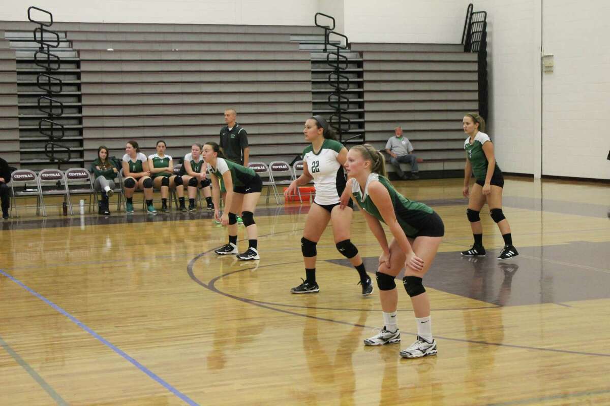 The New Milford High girls volleyball team lost 3-1 to South Windsor Monday in the first round of the state tournament.
