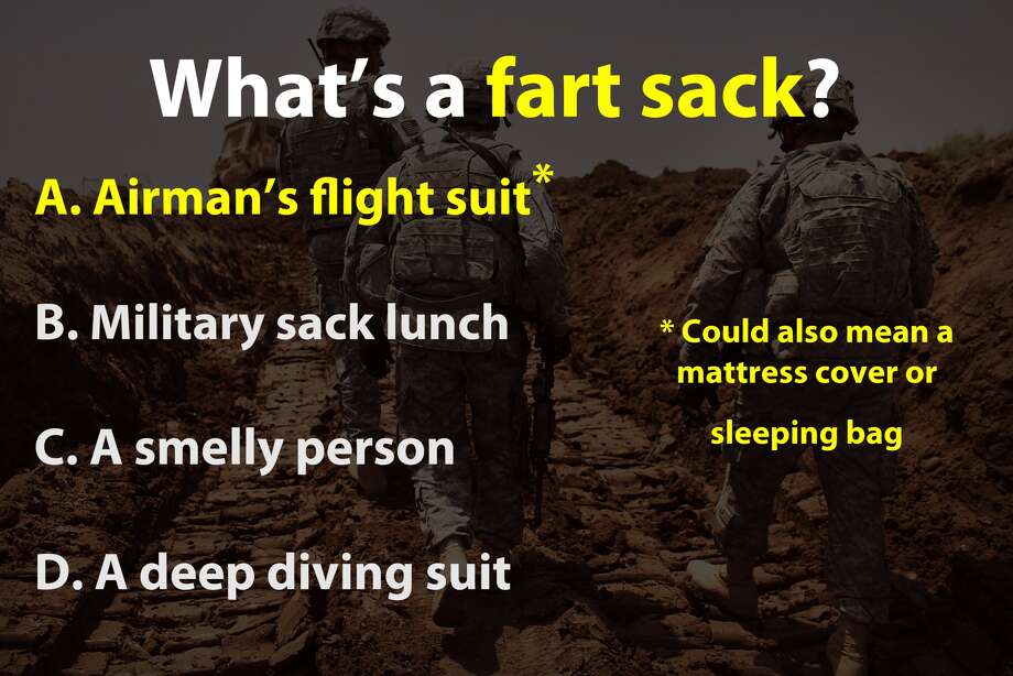 Can you guess what these military slang terms mean? San Antonio