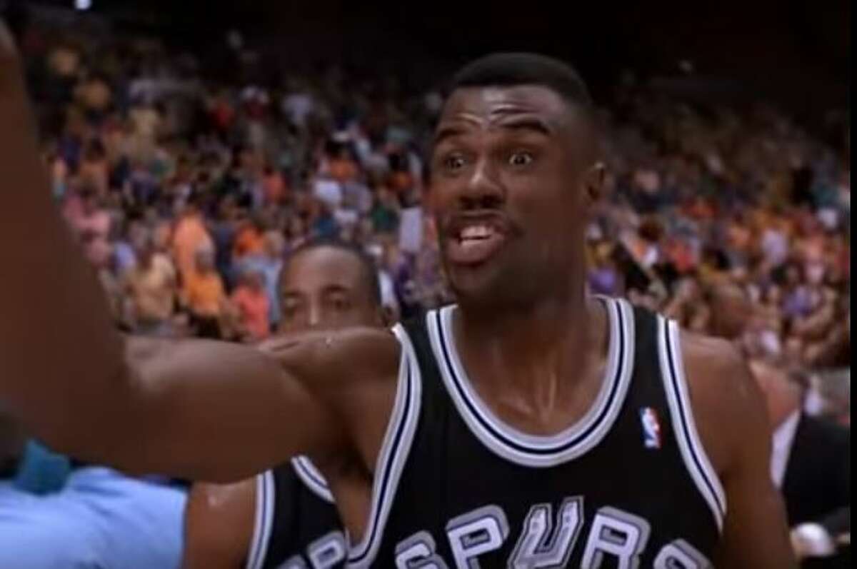 1. Retired Spurs David Robinson and Sean Elliott in "Forget Paris":  The 1995 romantic comedy starred Billy Crystal and the Spurs. In the movie, David Robinson, Sean Elliott and the team go up against Charles Barkley and the Suns in the Western Conference Finals. It was quite the cameo for the always respectful Admiral, who had to trash talk — something out of the norm for his true character.