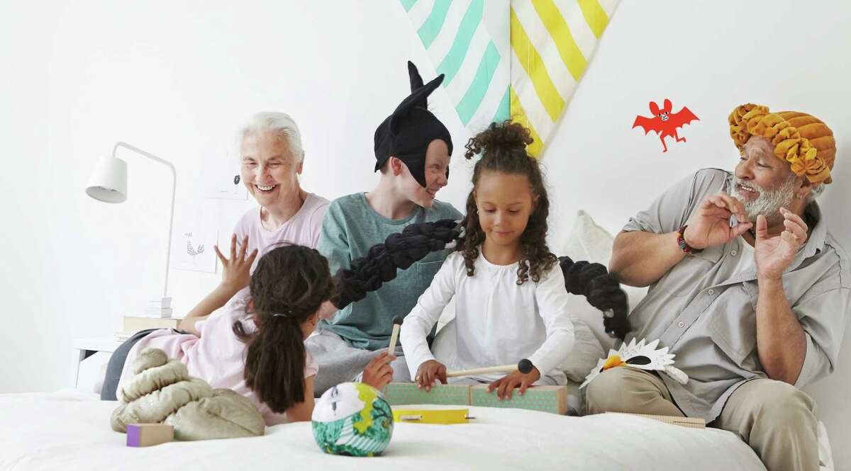 The LATTJO role-playing toys - including the bat hat ($6.99) and wig ($7.99) are designed to encourage imaginative play.