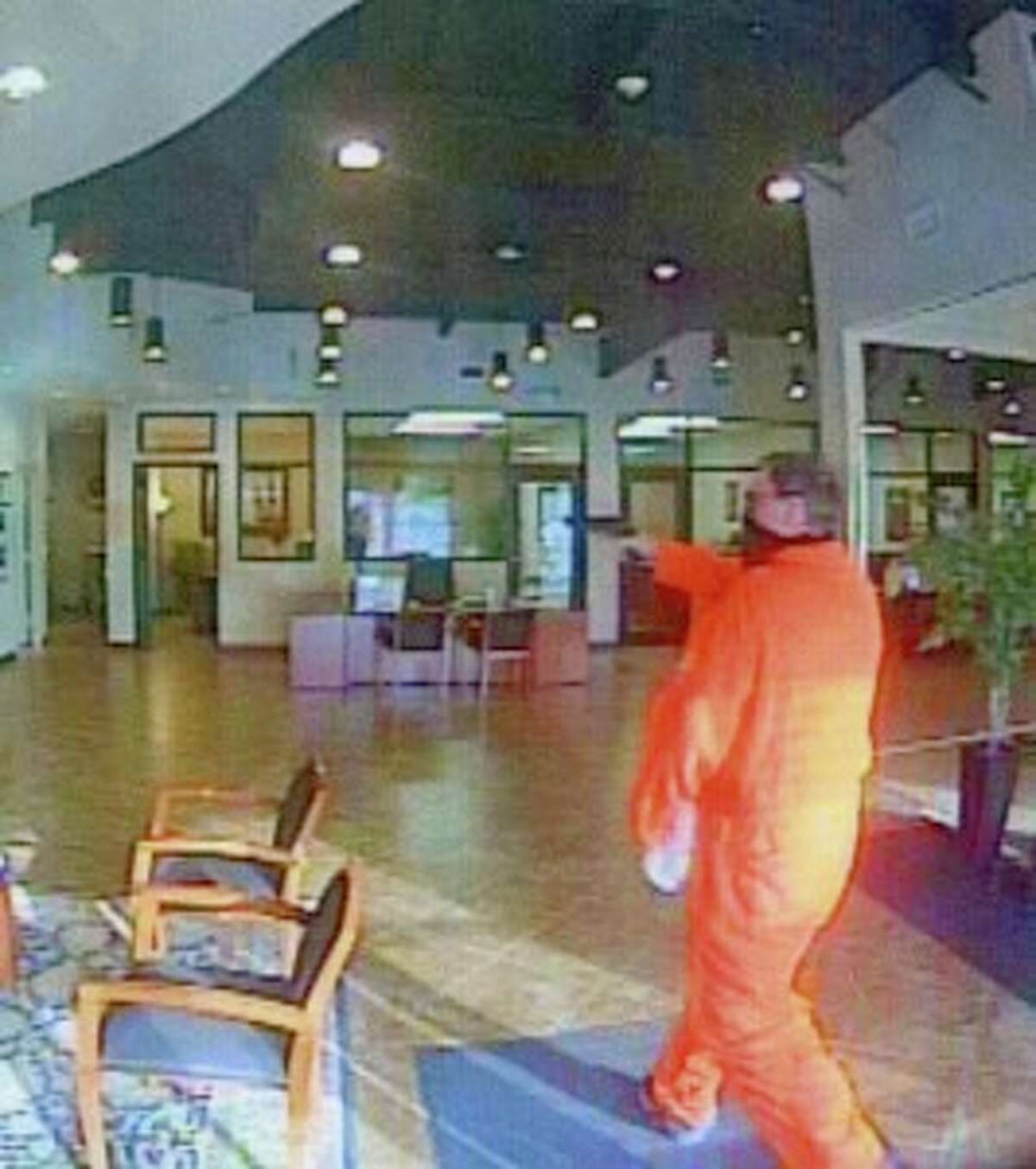 Beaumont Police released photos from Tuesday's attempted robbery at a bank in Beaumont's West End. Authorities are still searching for the suspect.