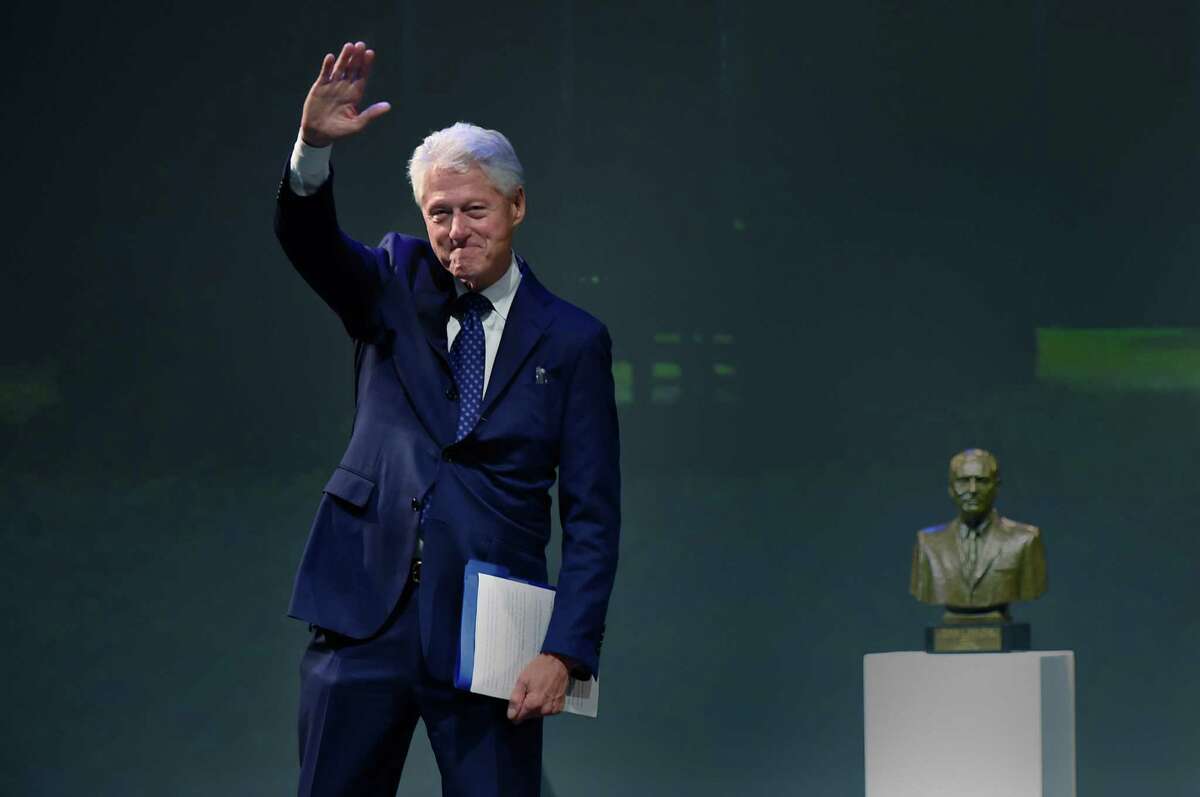 Former President Bill Clinton, seen here at the University of Connecticut in October, will come to Greenwich on Monday for a private, closed event at Temple Sholom. (Cloe Poisson/Hartford Courant via AP)